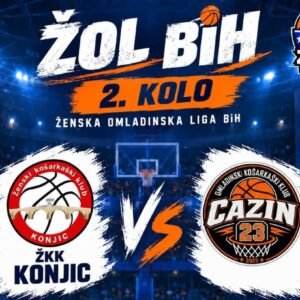 🏀 ŽOL BiH | 2. KOLO – DVIJE POBJEDE ŽKK KONJIC! 🔴⚪