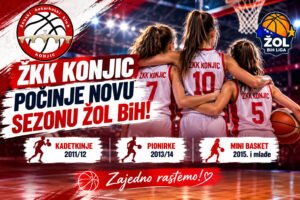 ŽKK Konjic počinje novu sezonu ŽOL BiH 2026/27