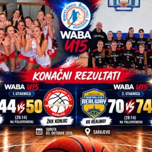 WABA U15 | ŽKK KONJIC SA DVIJE POBJEDE ZAVRŠIO TURNIR U SARAJEVU